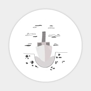 Profile of a ship Magnet